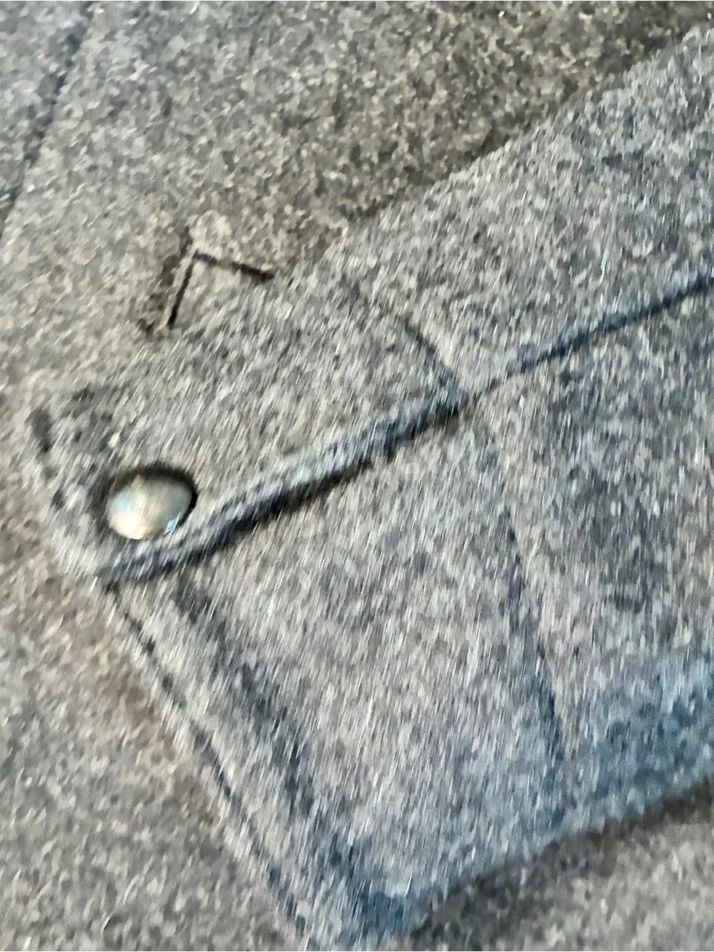 J.CREW Sherpa Lined Skiff Jacket Charcoal Gray Wool Thermore Insulated Men Large